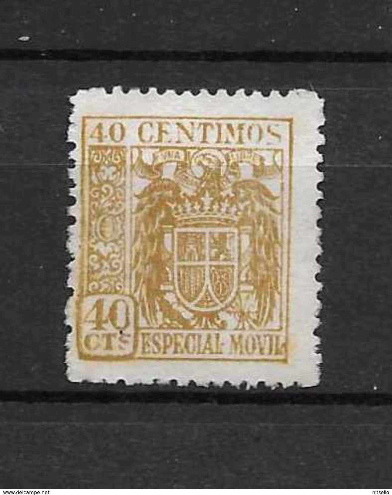 LOTE 1891 D  ///  ESPAÑA  SELLOS FISCALES  -  40 CTOS - Revenue Stamps