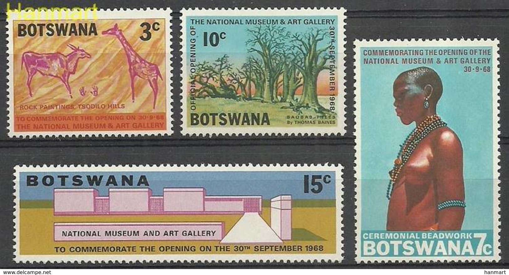 Botswana 1968 Mi 43-46 MNH ( ZS6 BTS43-46 ) - Botswana (1966-...)