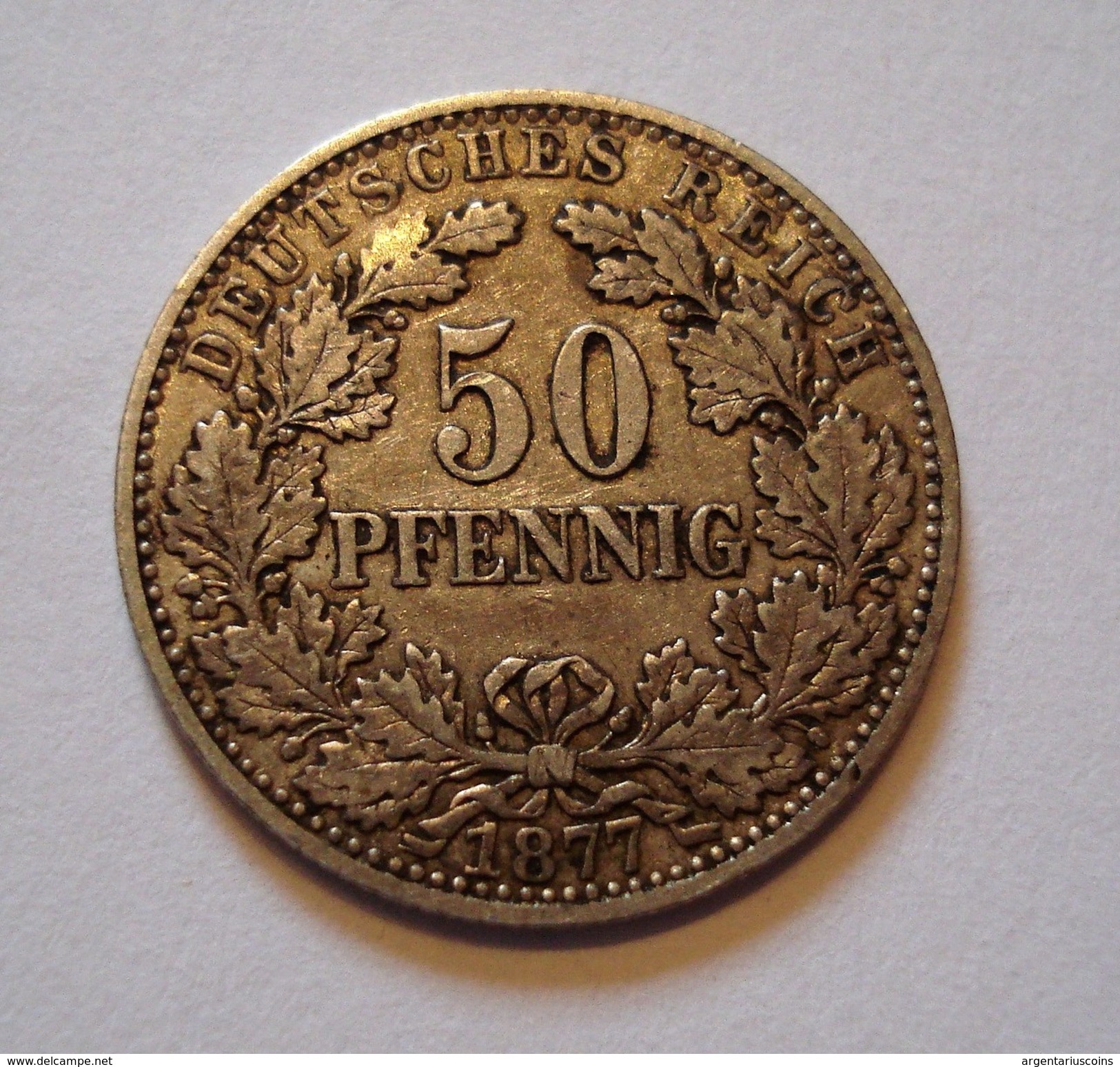 GERMANY. 50 PFENNIG 1877 J. BEL ETAT. ALLEMAGNE. - 50 Pfennig