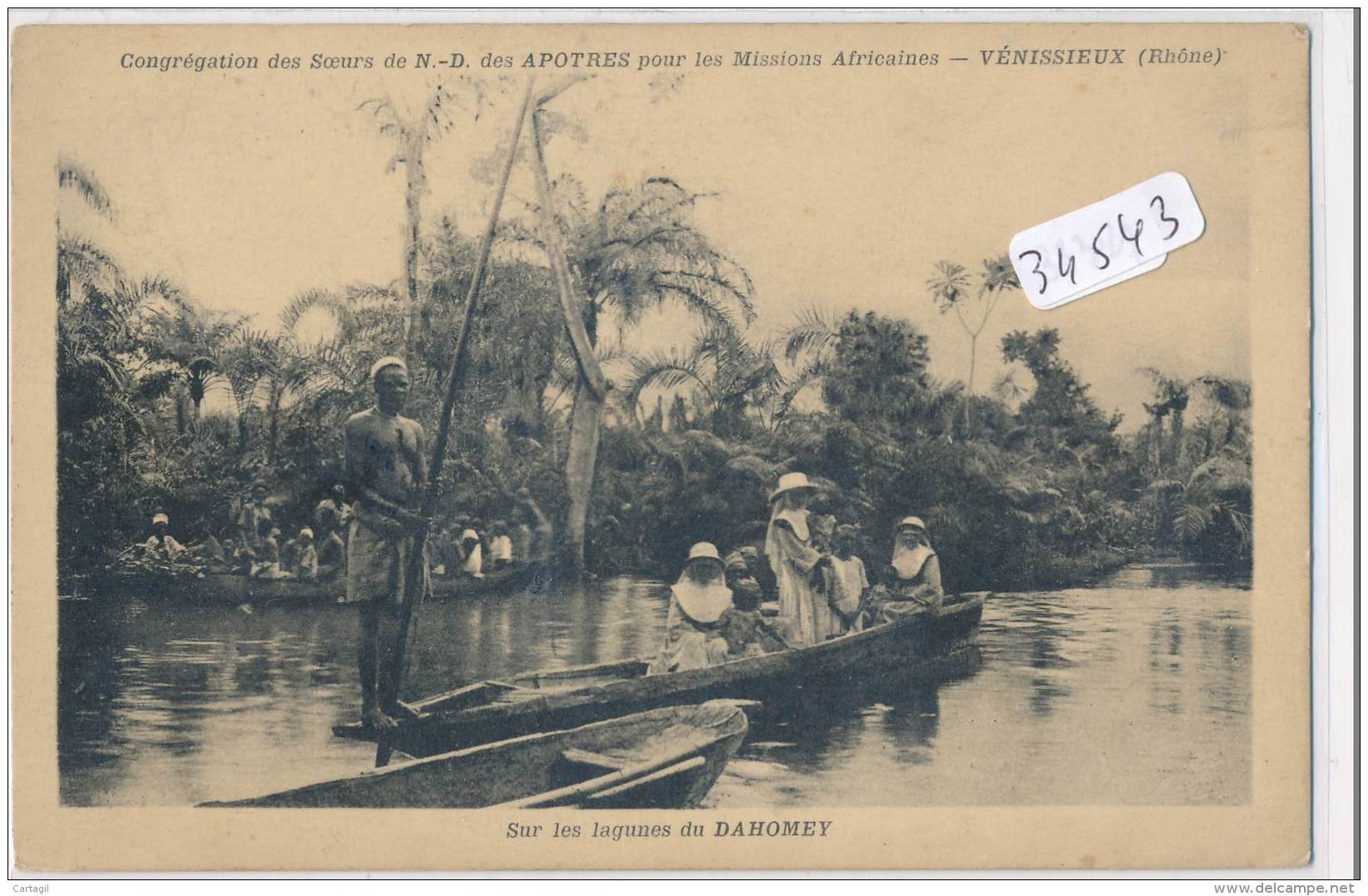 CPA-34543 -Dahomey - Sur Les Lagunes (Missions Vénissieux - Belle Animation) - Envoi Gratuit - Benin