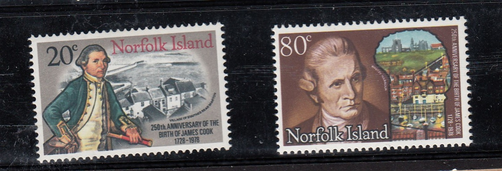 Norfolk Island 1978 250th Anniversary Birth Of Captain James Cook  - MUH Set  2 - Isola Norfolk