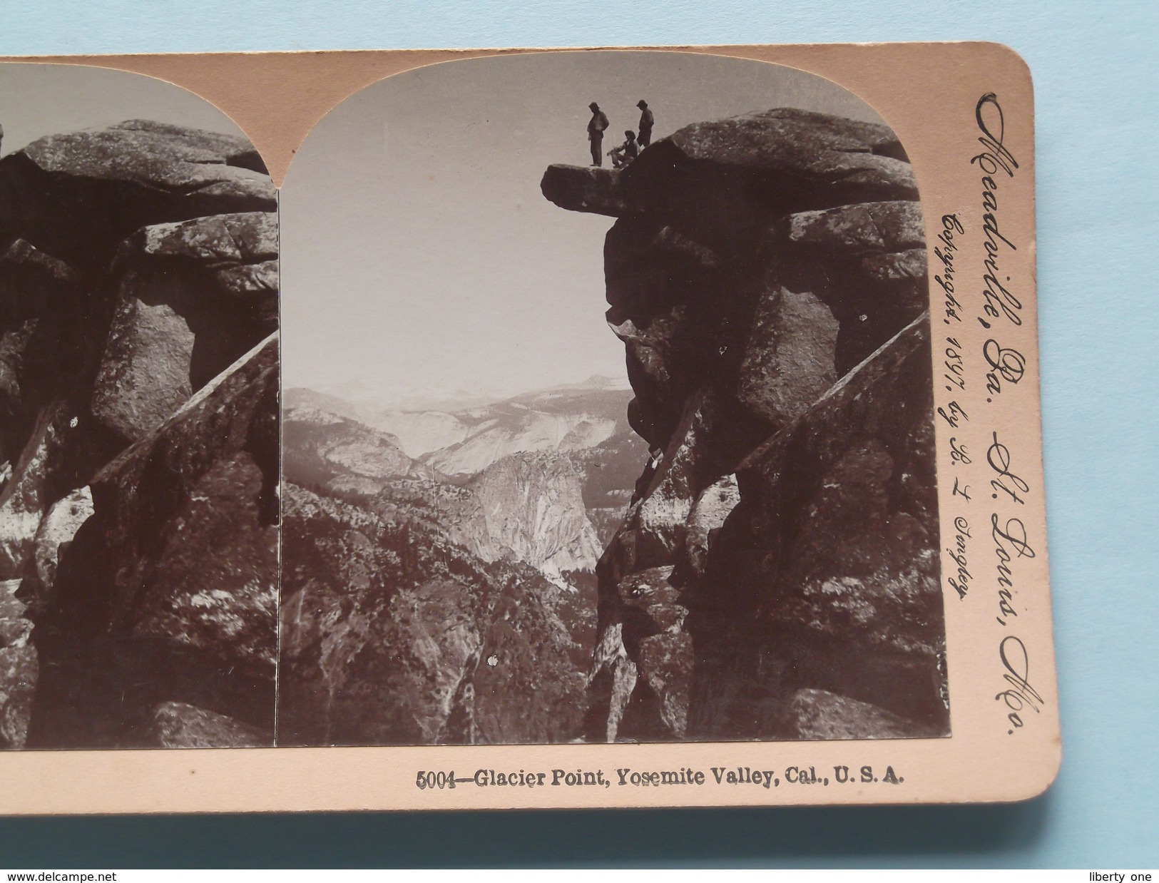 Glacier Point YOSEMITE Valley Cal USA (5004) Stereo Photo : Keystone View Cy ( Voir Photo ) ! - Photos Stéréoscopiques