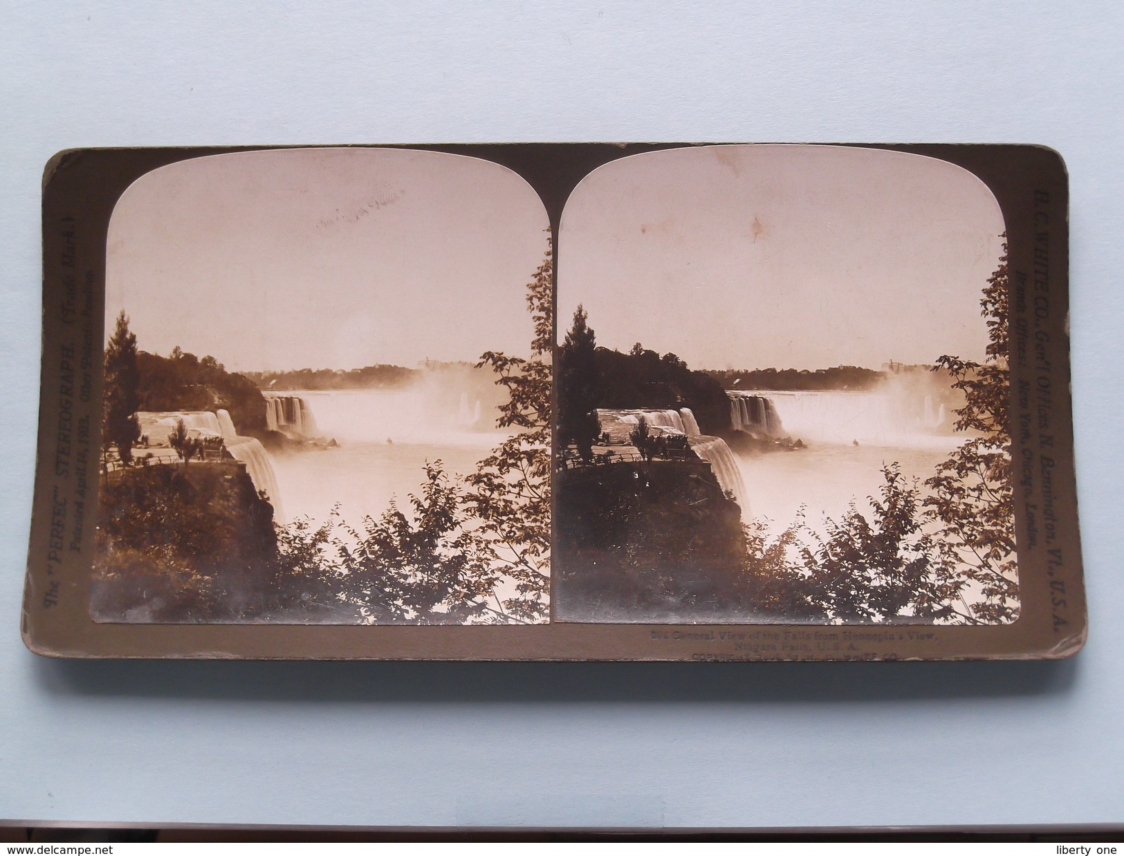 General View HENNEPIN'S Niagara Falls USA (304) Stereo Photo : PERFEC - HC White USA ( Voir Photo ) ! - Stereoscopic