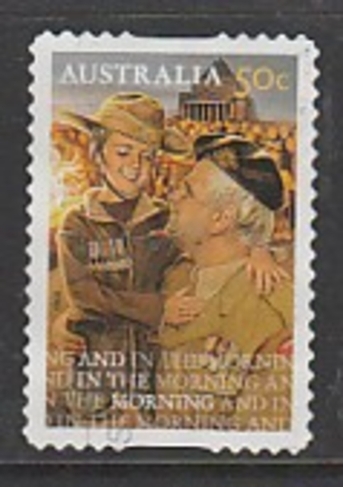 Australia 2008 Lest We Forget  50C Multicoloured - Used Stamps