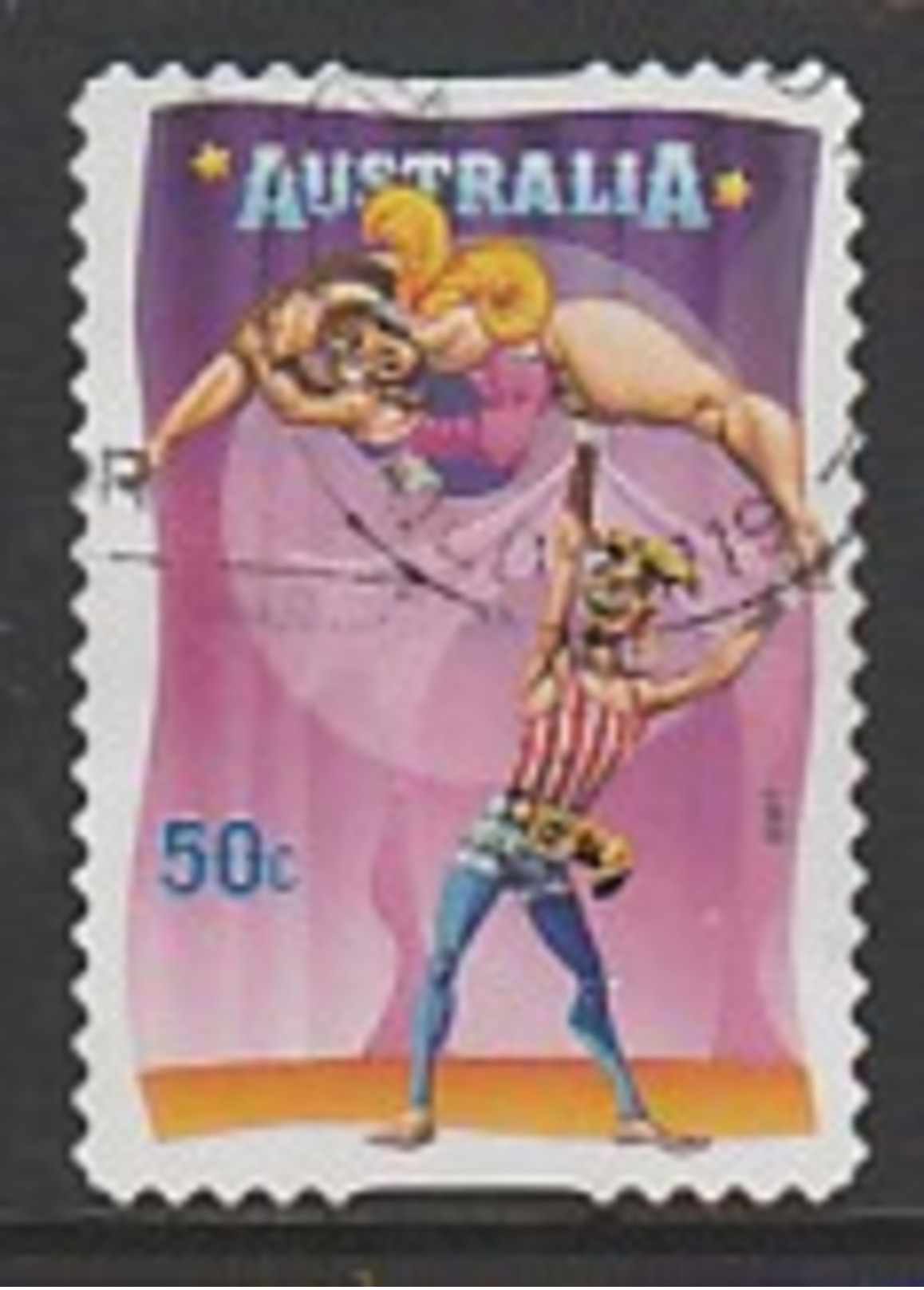 Australia 2007 Circus - Under The Big Top 50c Multicoloured Used - Used Stamps