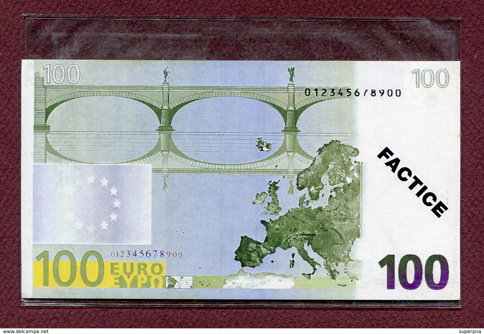 SERIE COMPLETE DE 5 BILLETS EURO FACTICES LA POSTE - Other & Unclassified