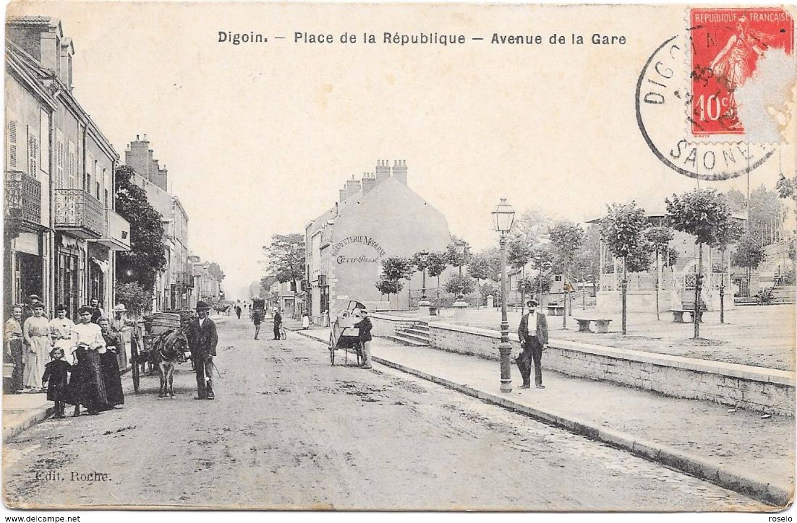 Digoin Place De La République Avenue De La Gare - Digoin