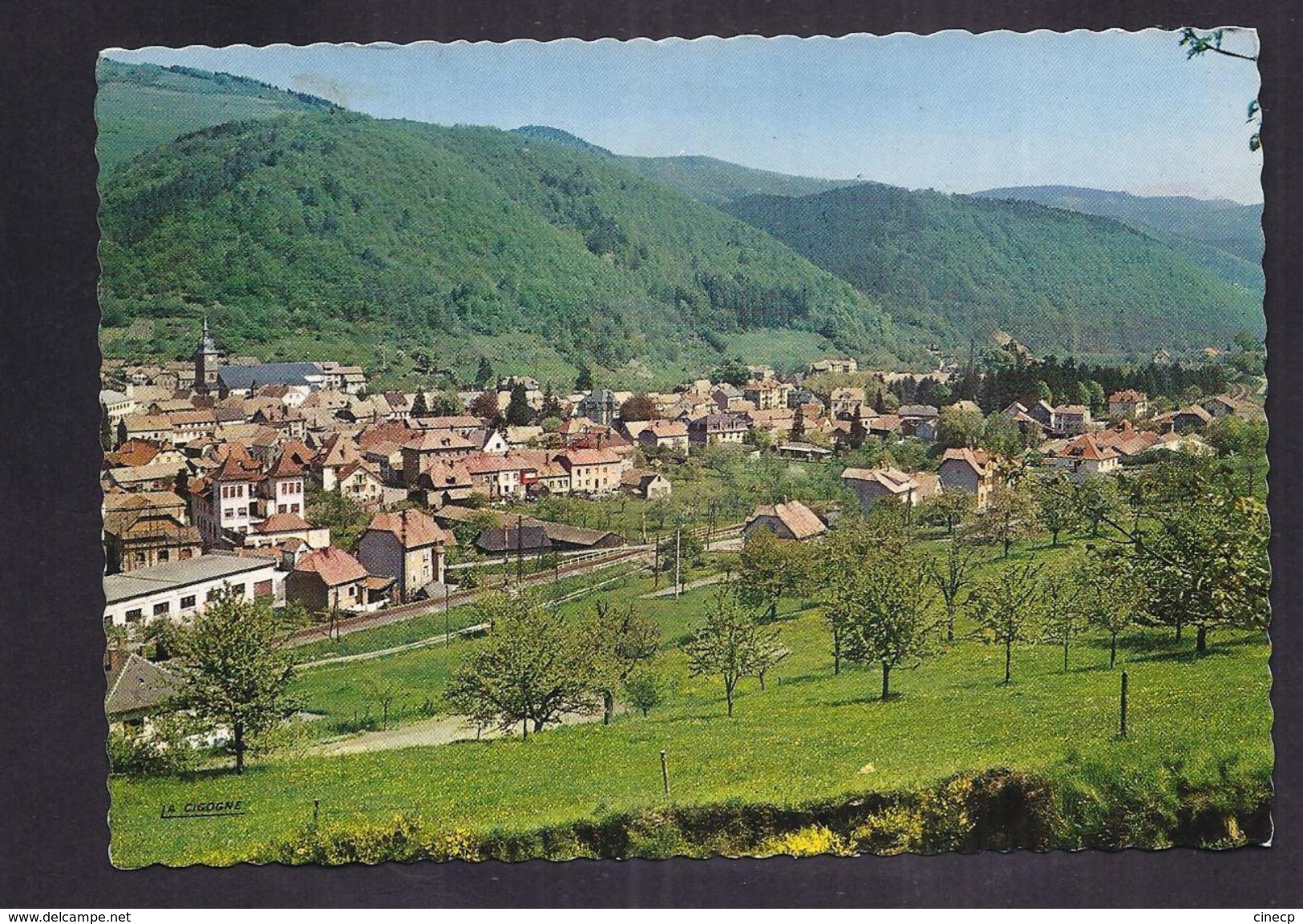 CPSM 68 - SAINTE-CROIX-AUX-MINES - La Ville Aux Pieds Des Vosges - 1969 - Sainte-Croix-aux-Mines