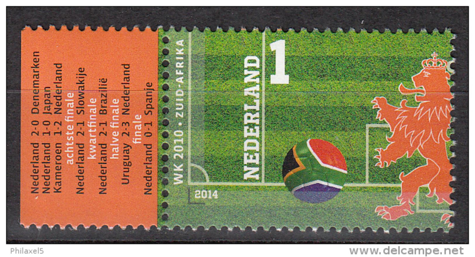 Nederland - Oranje Op Het WK-Voetbal - WK 2010 - Zuid-Afrika - MNH/postfris - NVPH 3195b - Unused Stamps