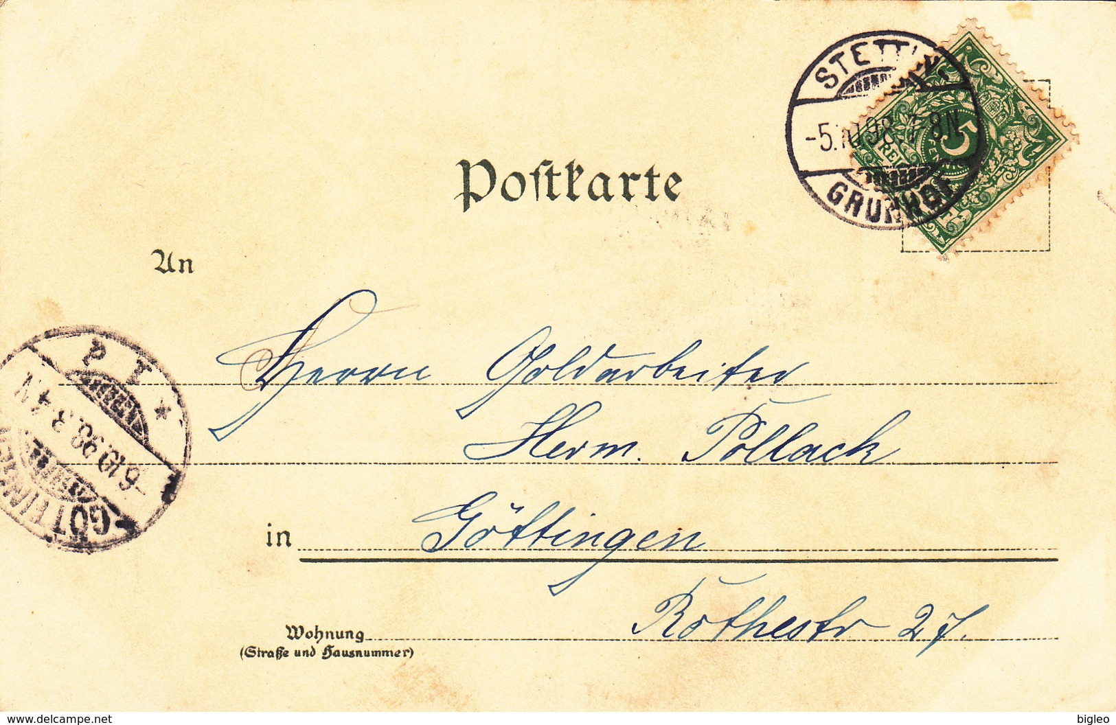 Gruss Aus Stettin - Winterlitho - 1898       (A-54-110821) - Polonia