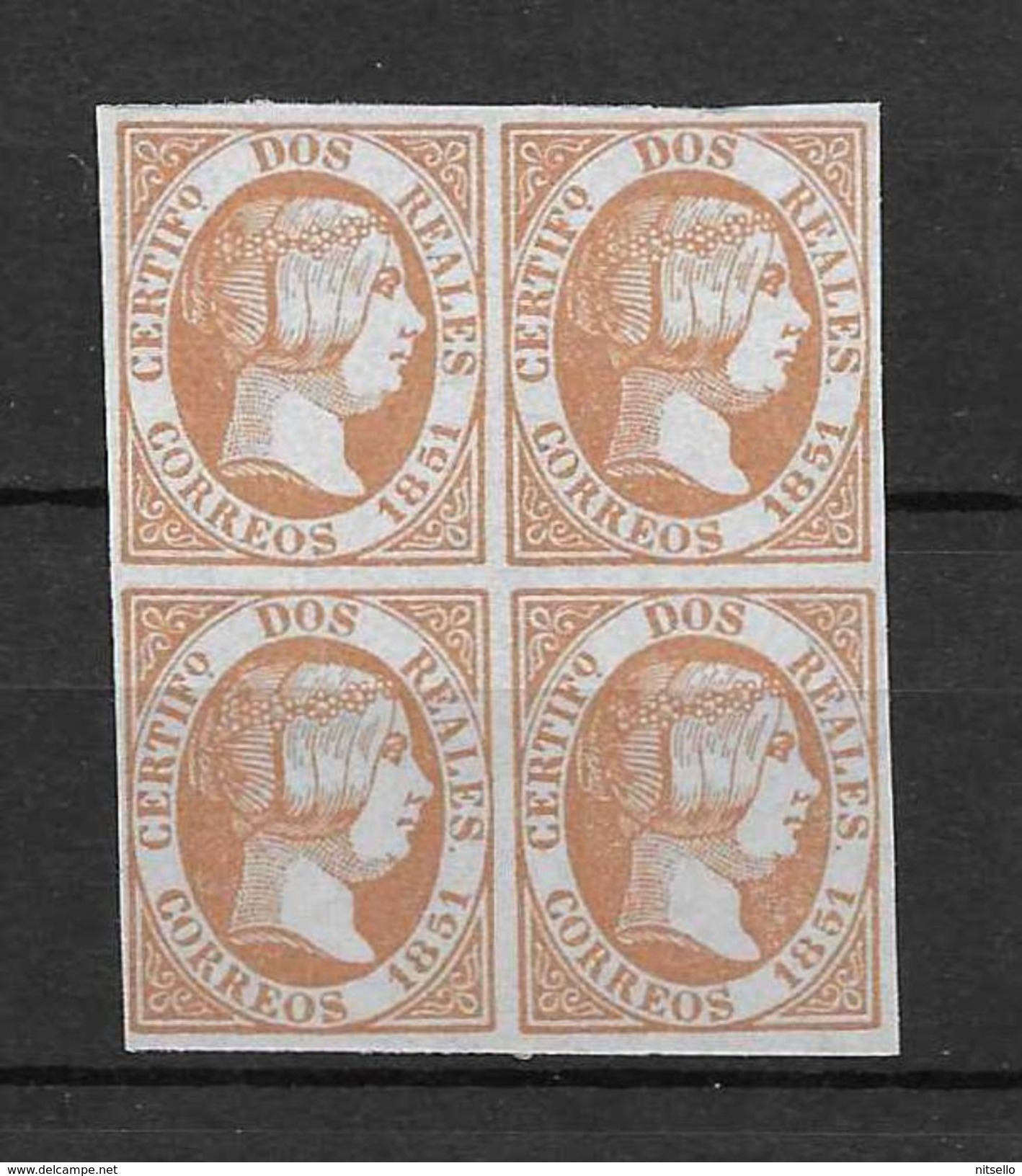 LOTE 1811  ///  ESPAÑA 1851   SELLOS FALSOS SEGUI - Unused Stamps