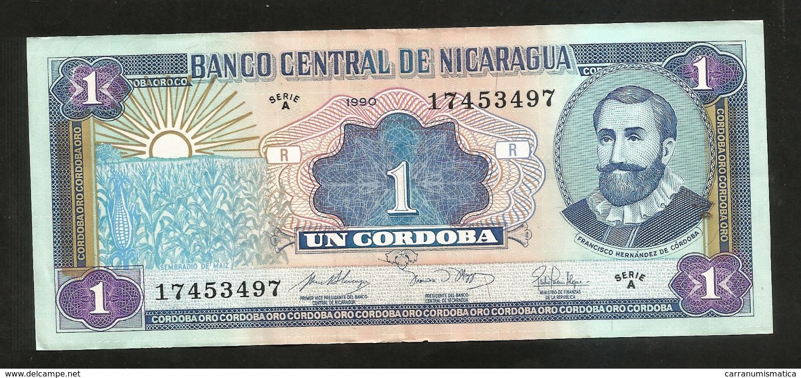 NICARAGUA - BANCO CENTRAL De NICARAGUA - 1 CORDOBA (1990) - Nicaragua