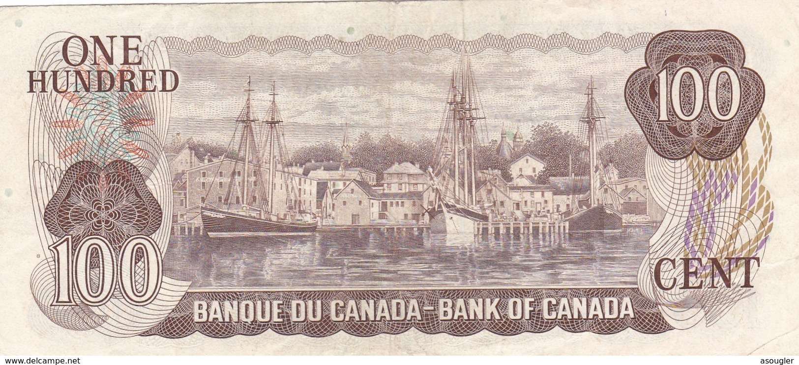 CANADA 100 DOLLARS 1975 VF P-91a )free Shipping Via Registered Air Mail) - Canada