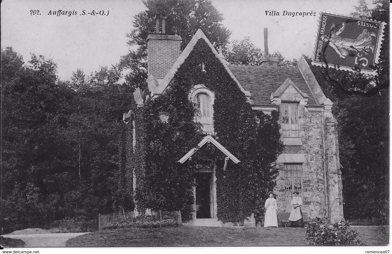 AUFFARGIS (Yvelines) - Lot De 2 CPA De La VILLA DUGRAPREZ - Scannées Individuellement - Voyagées - Auffargis