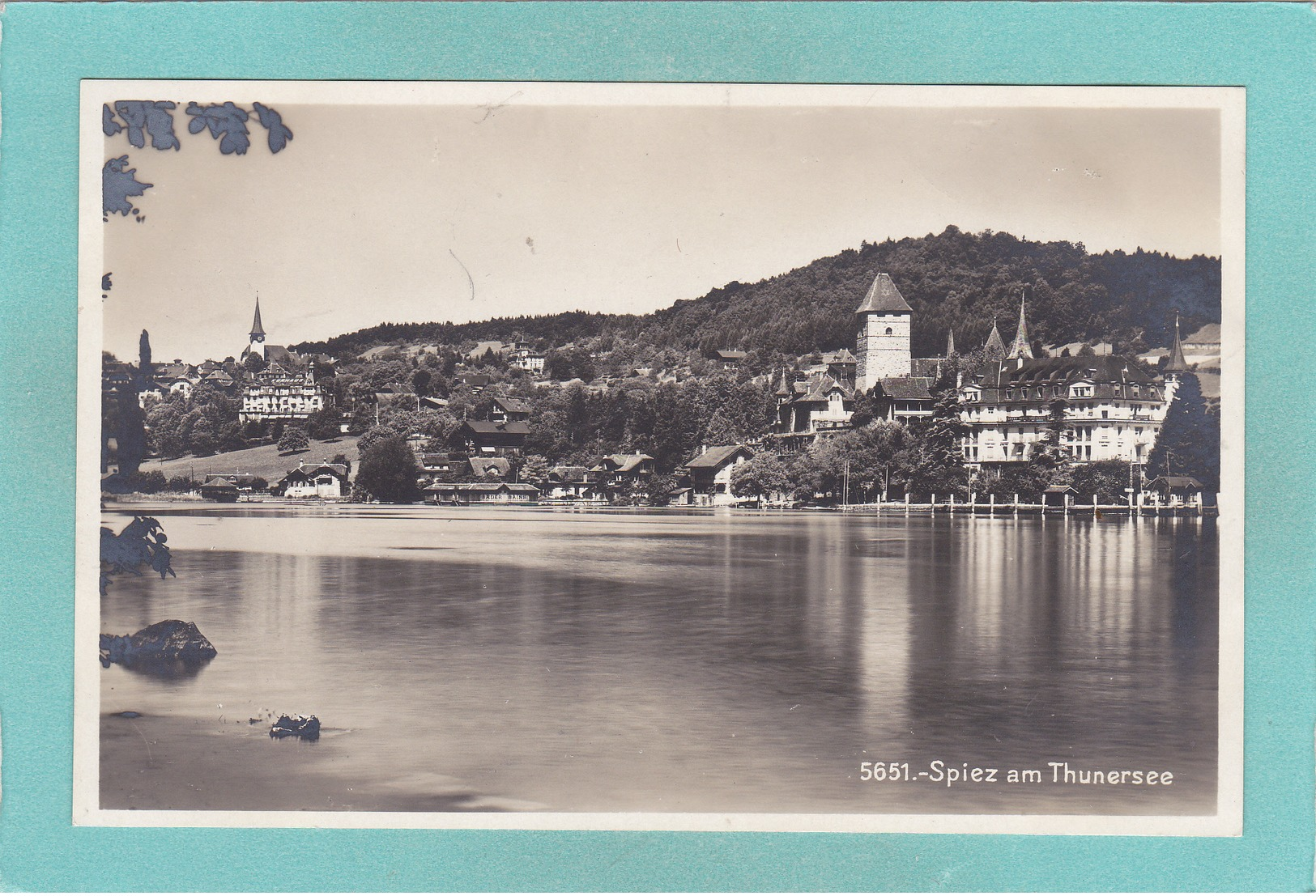 Old Postcard Of Spiez ,Lake Thun, Berne,Switzerland.V19. - Berna