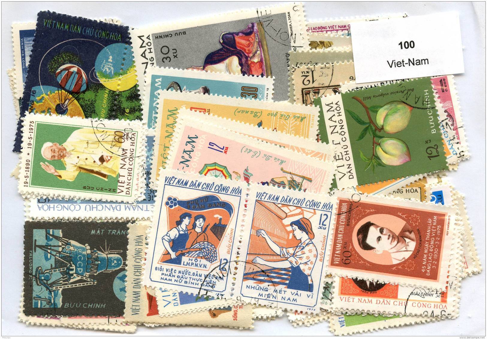 Lot 100 Timbres Viet-Nam - Vrac (max 999 Timbres)