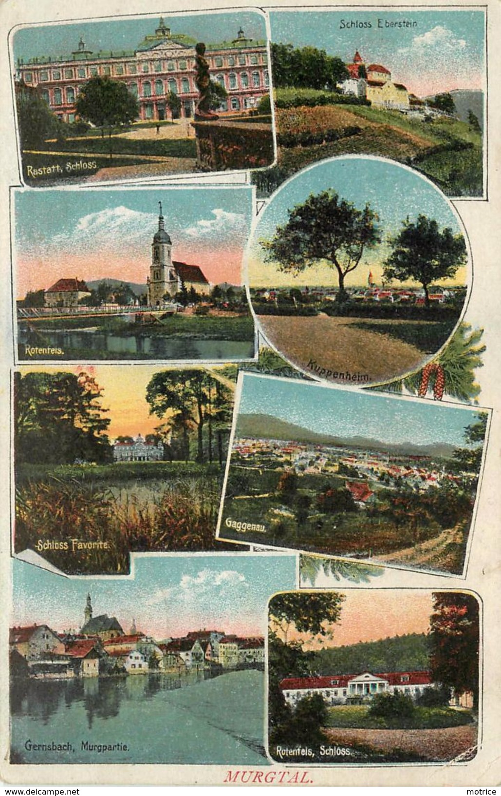 MURGTAL - Carte Multi-vues. - Gernsbach