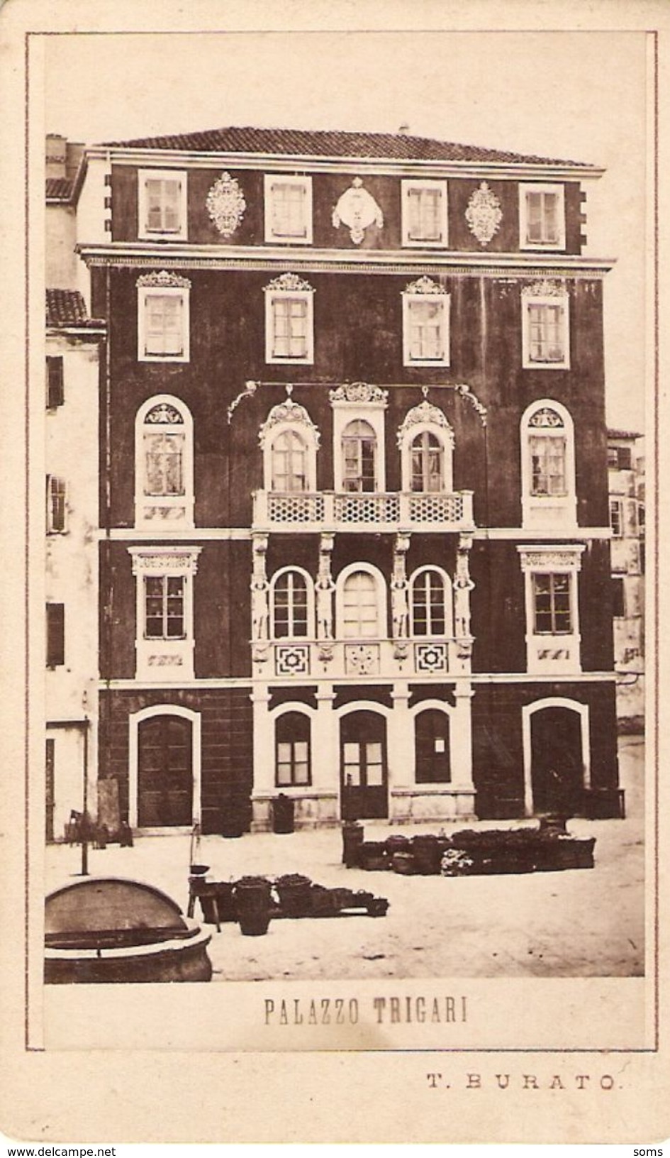 Old Photo From Tom Burato, Palazzo Trigari, Cdv Ca. 1875, Good Condition, Ragusa, Zara - Anciennes (Av. 1900)