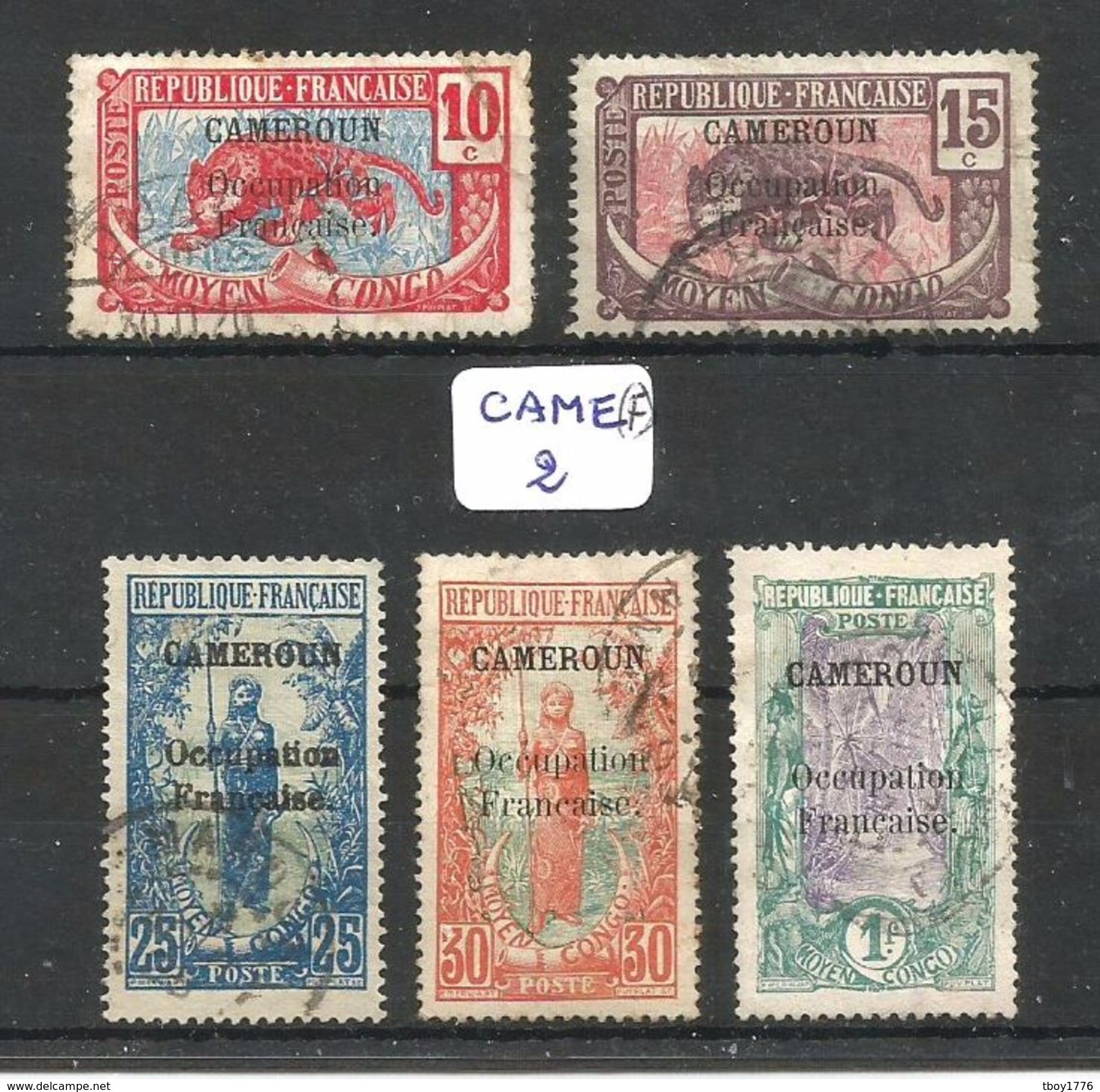 CAME(F) YT 71/72/74/75/81 Ob - Used Stamps