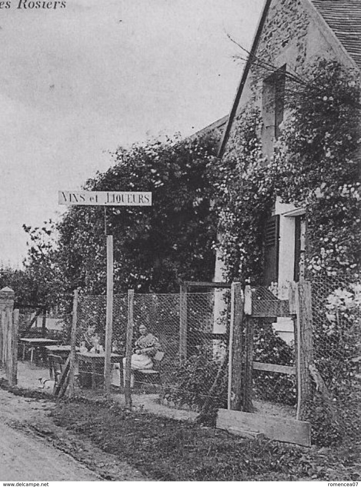 SAINT-BENOIST-AUFFARGIS (Yvelines) - CAFE RESTAURANT Des ROSIERS - Voyagée Le 1er Janvier 1915 - Auffargis