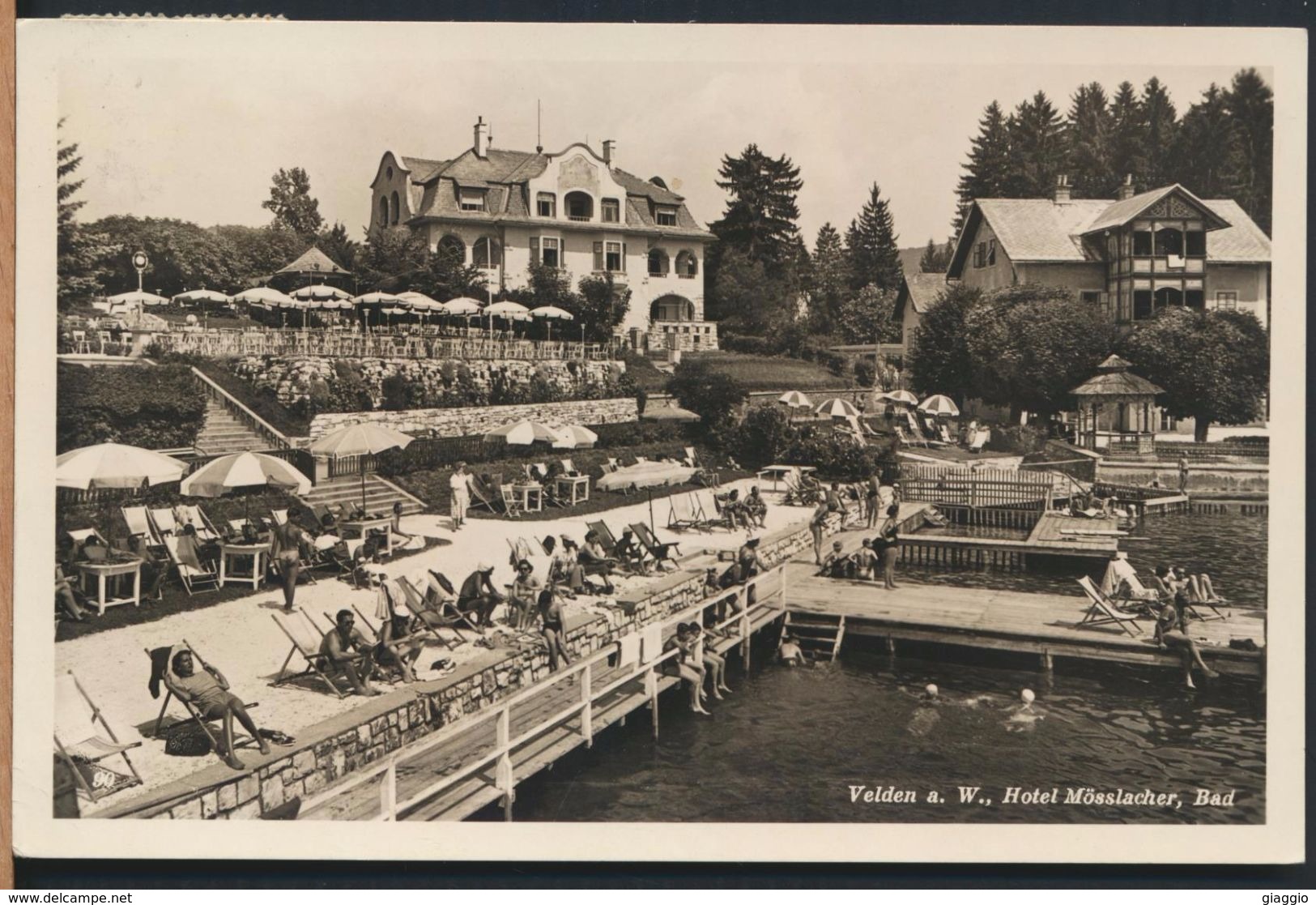 °°° 9136 - VELDEN A. W. - HOTEL MOSSLACHER - 1957 With Stamps °°° - Velden