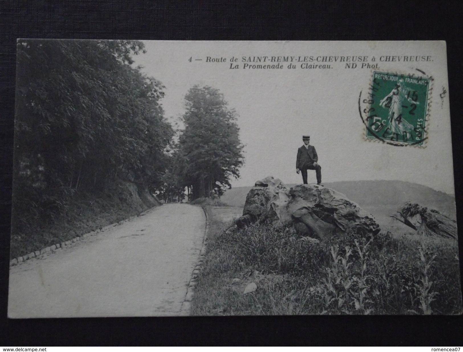 SAINT-REMY-LES-CHEVREUSE à CHEVREUSE (Yvelines) - La PROMENADE Du CLAIREAU - Animée - Voyagée Le 2 Février 1914 - Auffargis