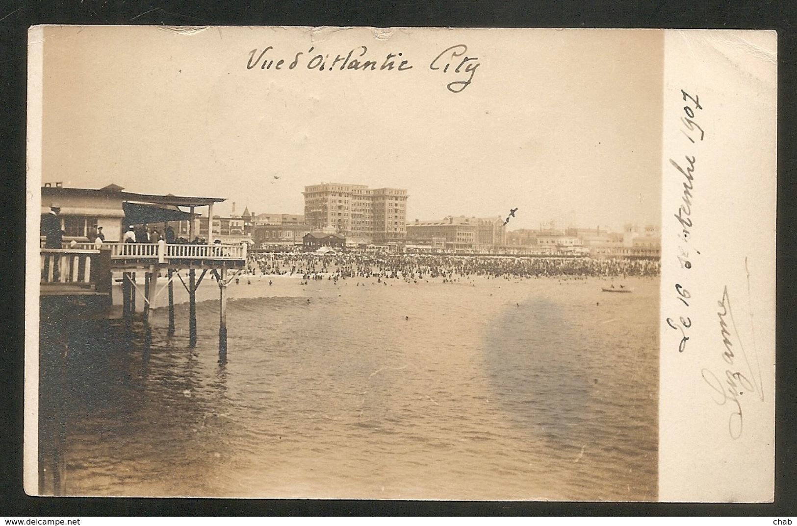 CARTE PHOTO Prise Par L'auteur De La Carte (voir Texte Au Verso) - Atlantic City