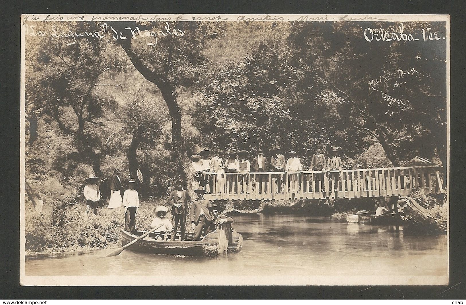 C.P.A PHOTO Pour La FRANCE 1906 - La Laguna De Nugalas - Mexique