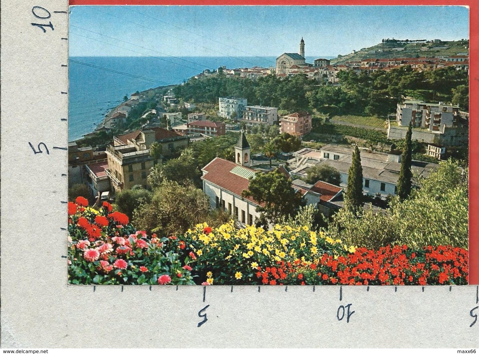 CARTOLINA VG ITALIA - BUSSANA DI SANREMO (IM) - Panorama Da Levante E Ospedale Villa Spinola  - 10 X 15 - ANN. 198? - San Remo