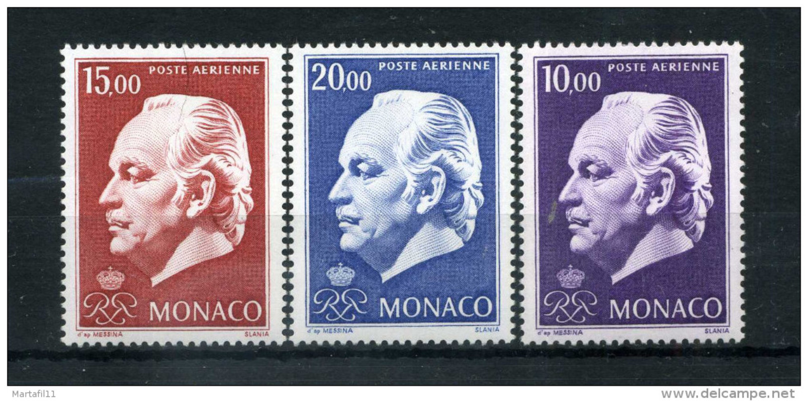 1974 MONACO SERIE COMPLETA MNH** A97-A99 - Posta Aerea