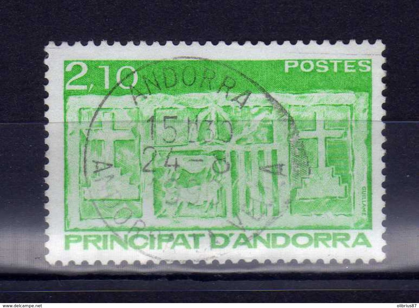 Andorre Andorra écu Primitif Des Vallées. Issu De La Série Courante De 1990 - Used Stamps