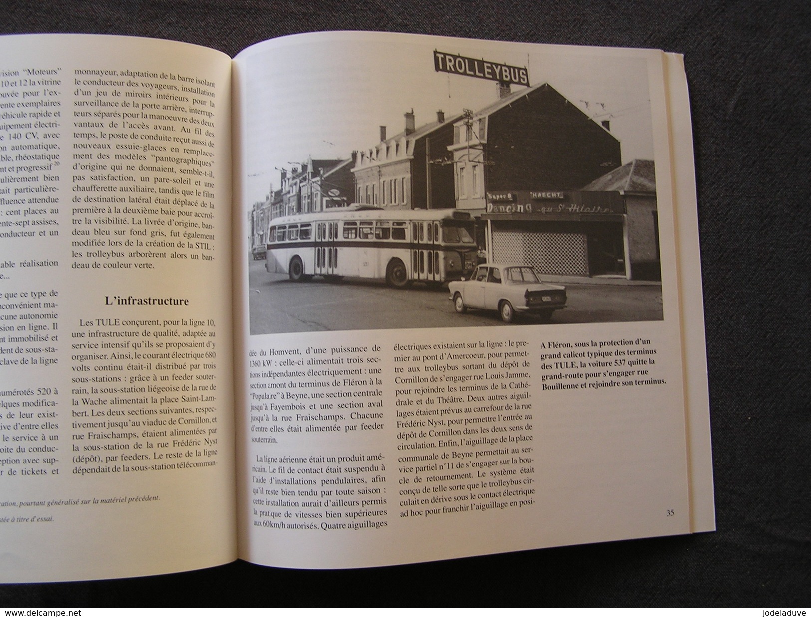 LE TROLLEYBUS A LIEGE Régionalisme Transport STIL Autobus Bus Ligne de Tram Fléron Ougrée Jemeppe Chenée