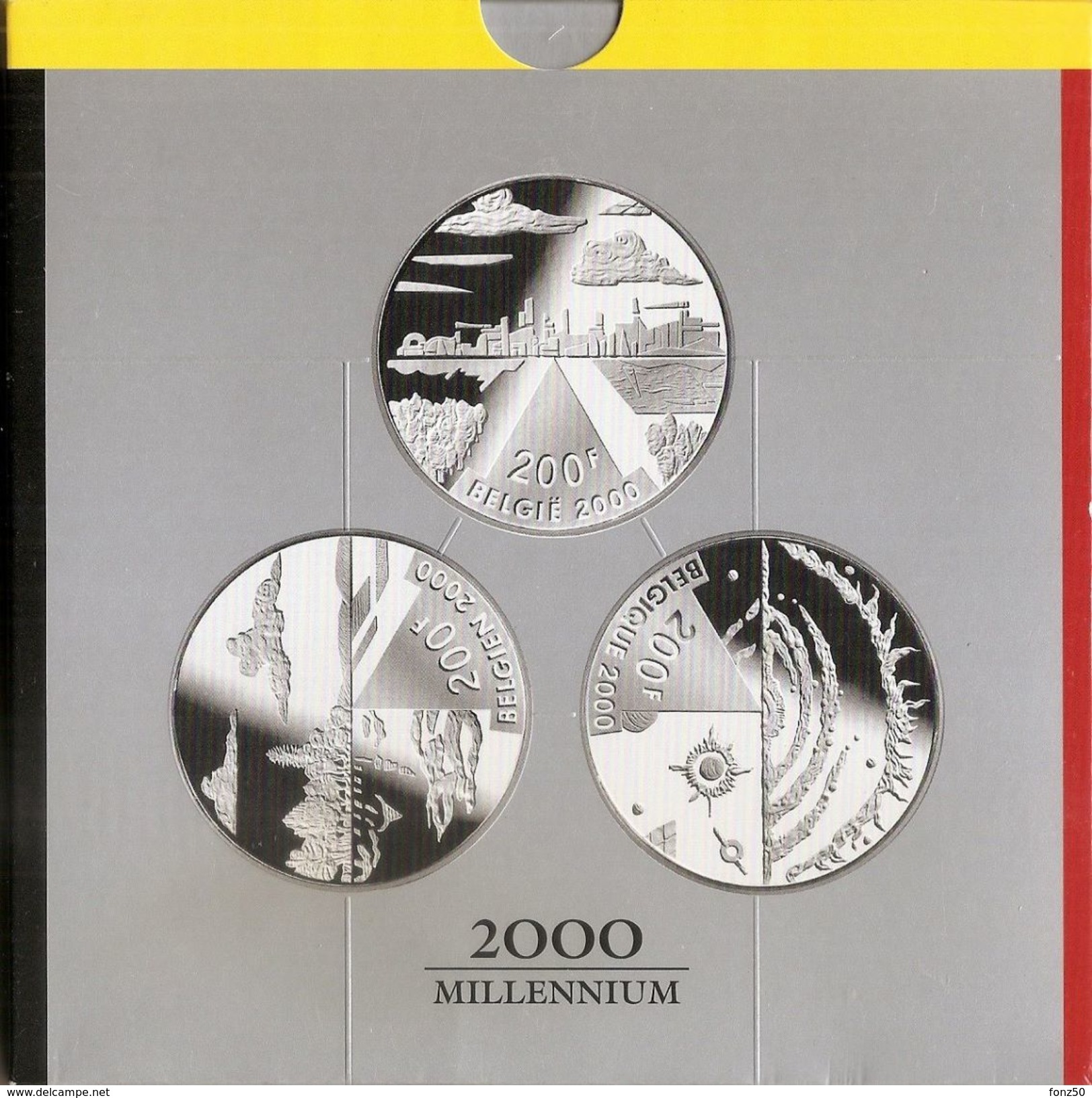 200 Frank 2000 Frans - Vlaams - Duits * MILLENNIUM * QP - BLISTER * Nr 9726 - 200 Frank