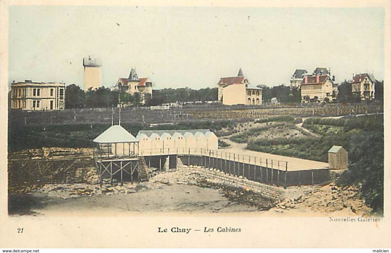 - Charente Maritime -ref-G498-  " Le Chay " Pres Royan - Lrs Cabines - Villas - Villa - Carte Colorisee Bon Etat - - Autres & Non Classés