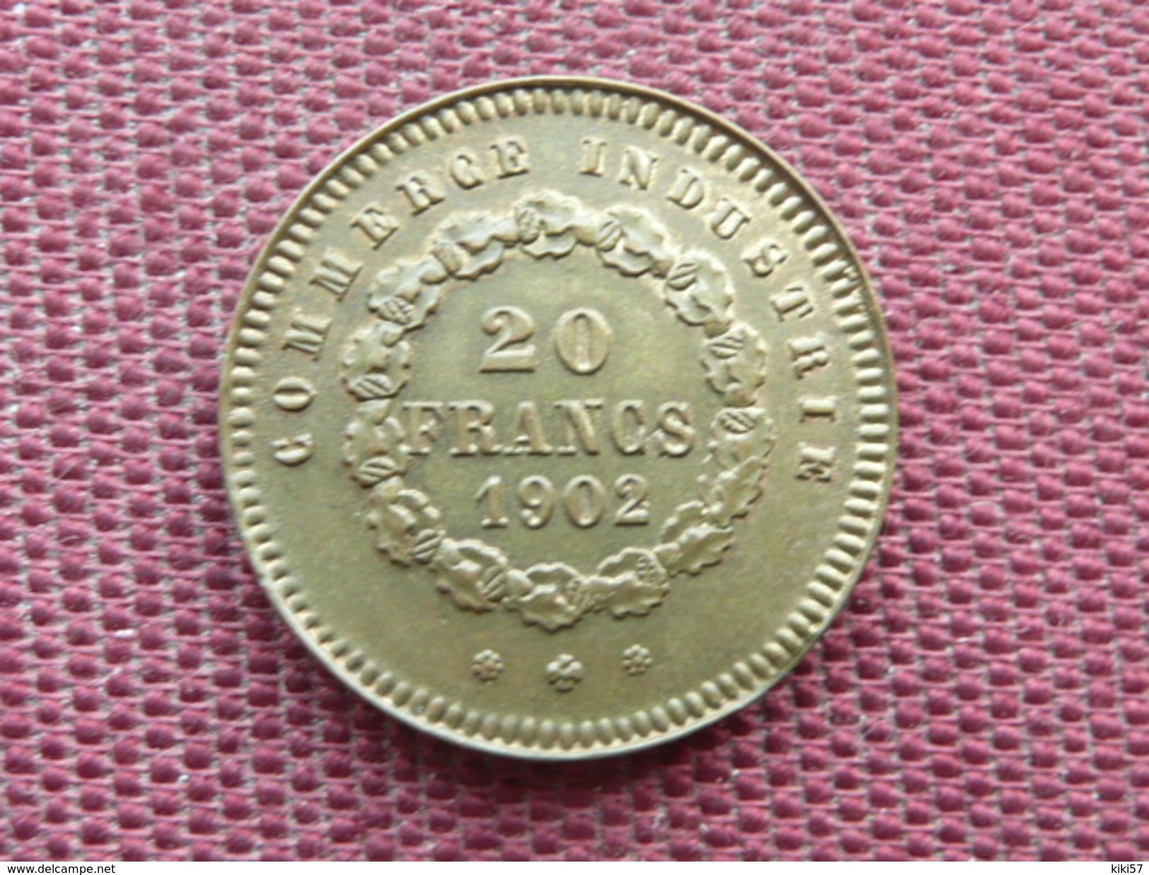 FRANCE Jeton De 20 Frs Dit De Maison Close - Brothel Tokens