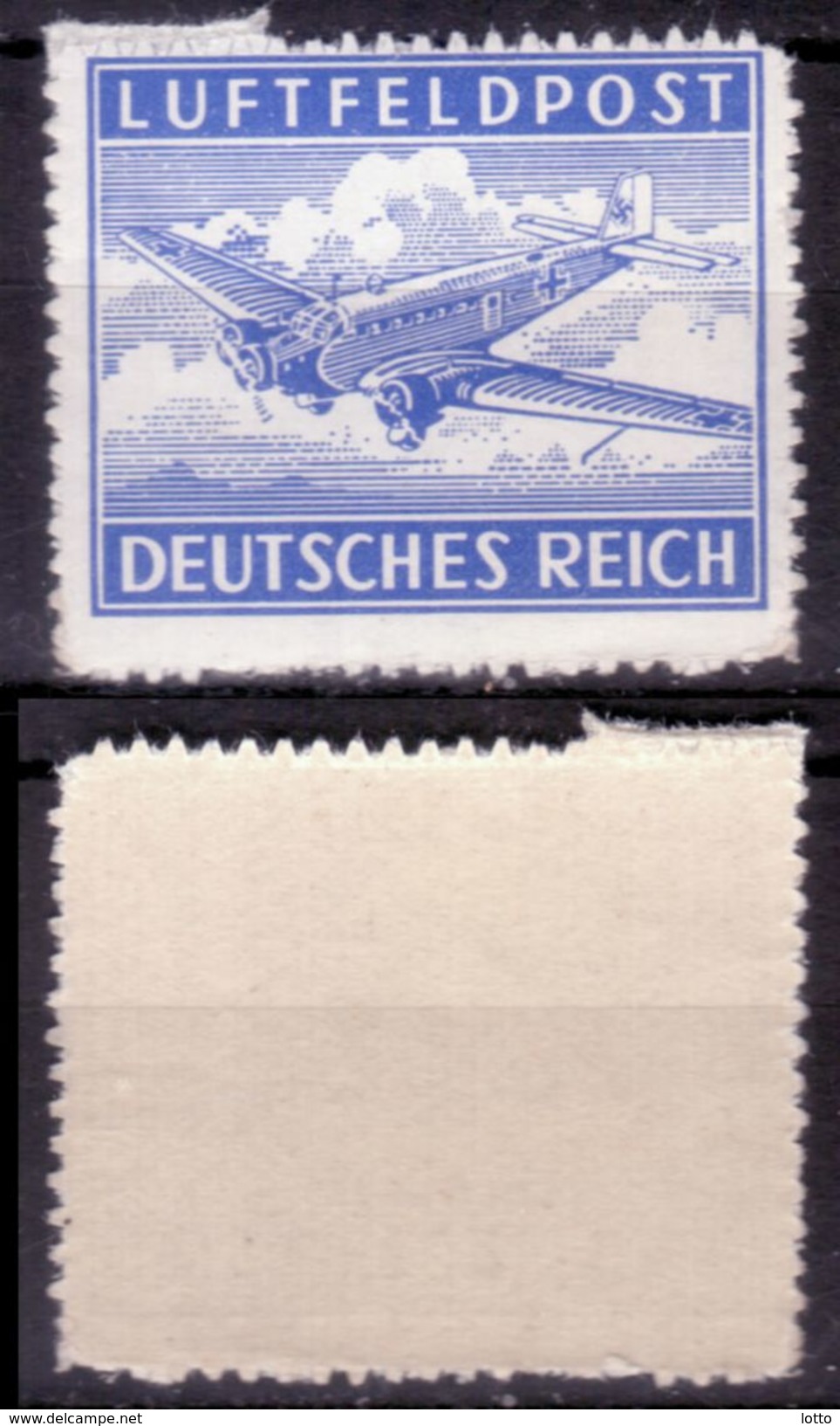 Deutsches Reich 1942/43, Mi.Nr. 1 By , Zulassungsmarke Für Feldluftpostbriefe, Postfrisch - Airmail & Zeppelin