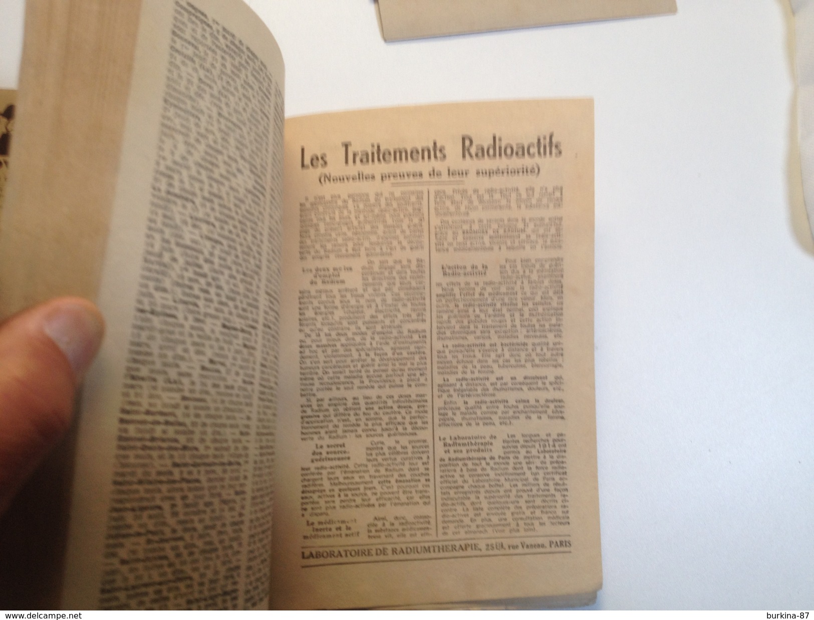 almanach, de La Dépêche, 1933 , environ 200 pages, calendrier