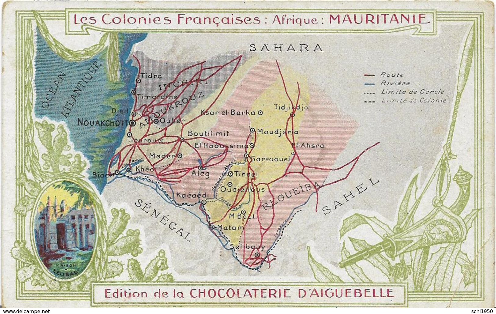 JP ~  CARTE DE LA MAURITANIE  . - Mauretanien