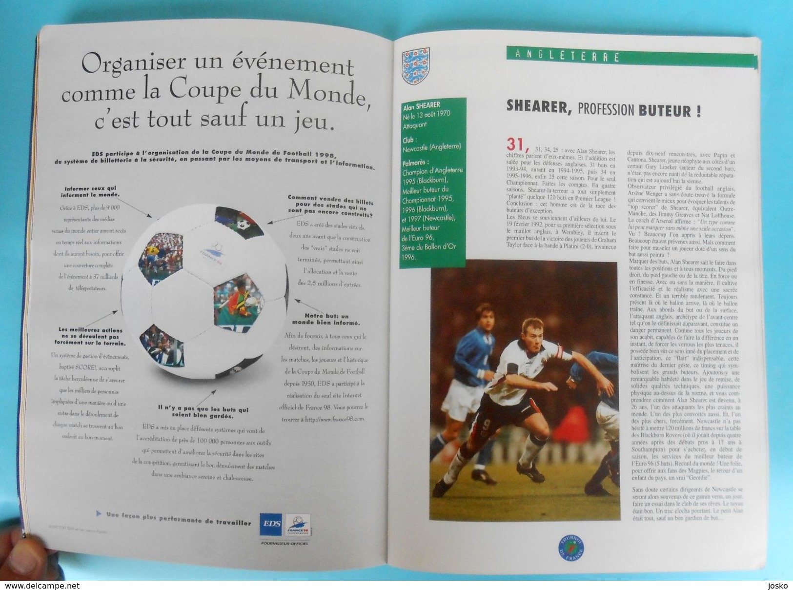 1997. TOURNOI DE FRANCE ... ENGLAND BRAZIL FRANCE ITALY football soccer programme fussball programm programma programa