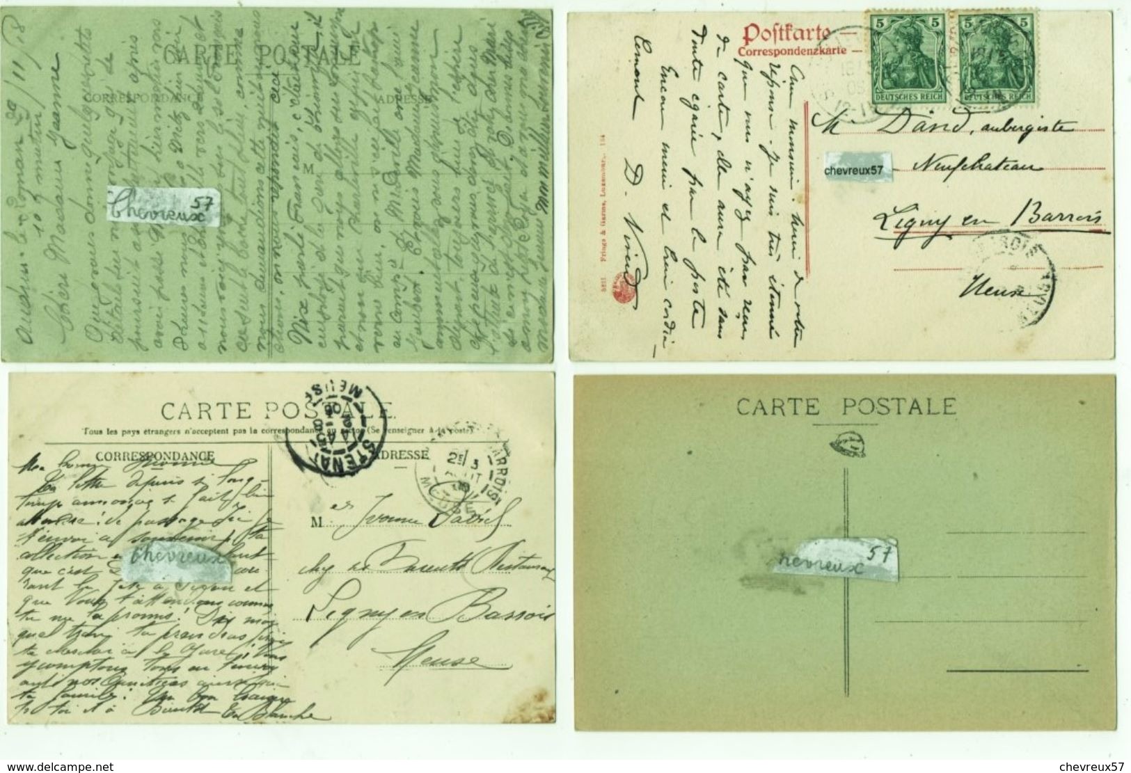 20 cartes anciennes de France - LOT 29 - Villes et Villages de France