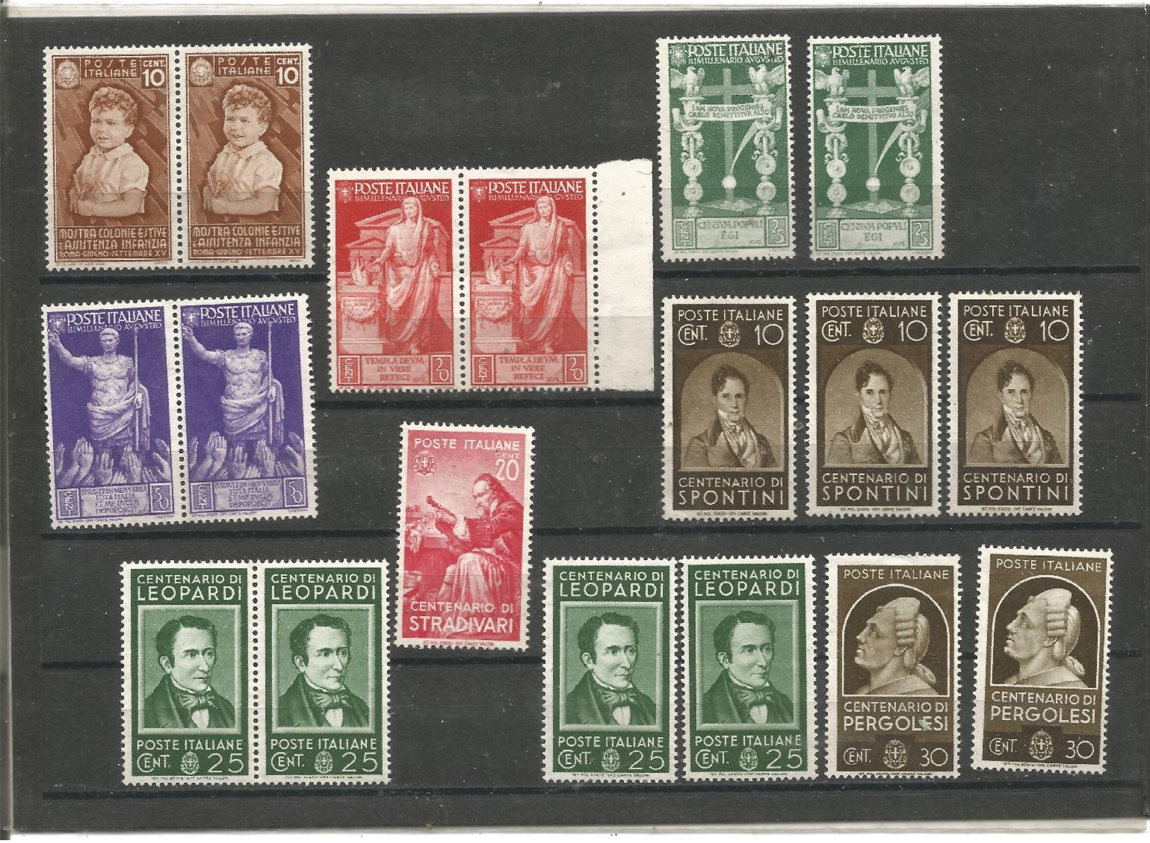 1928/1937 : Mix PERSONAGGI 54 Vall. Nuovi Gomma Integra Anche In Blocchi Etc (€ 1.173 +) - Nuovi