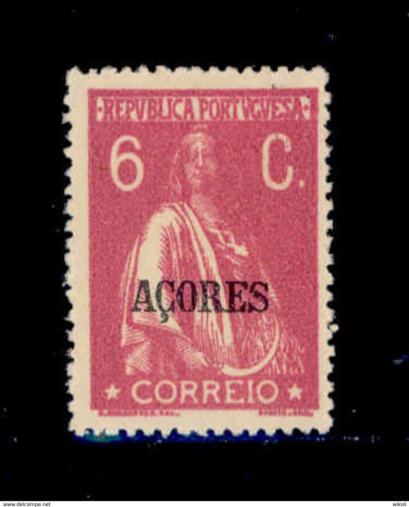 ! ! Azores - 1918 Ceres 6 C (Perf. 15 X 14) - Af. 171 - MH - Azores