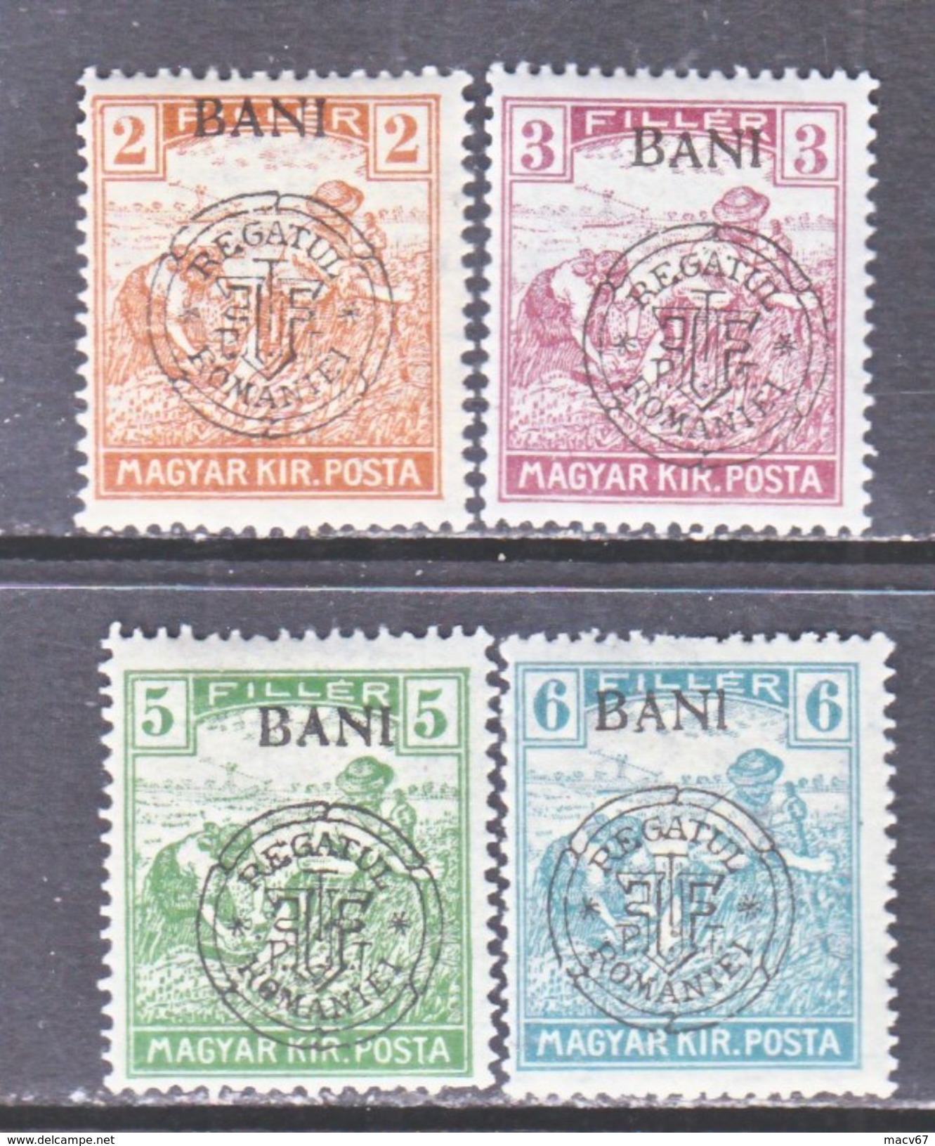 ROMANIAN  OCCUP. HUNGARY  TRANSYLVANIA ( CHUJ) 5N 2-5  **  * - Transylvania