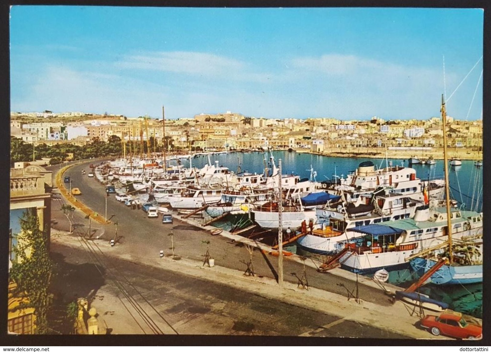 MALTA - THE YACHT MARINA - TA' XBIEX - Boats Cars French Occupation Stamp Vg 1970 - Malta