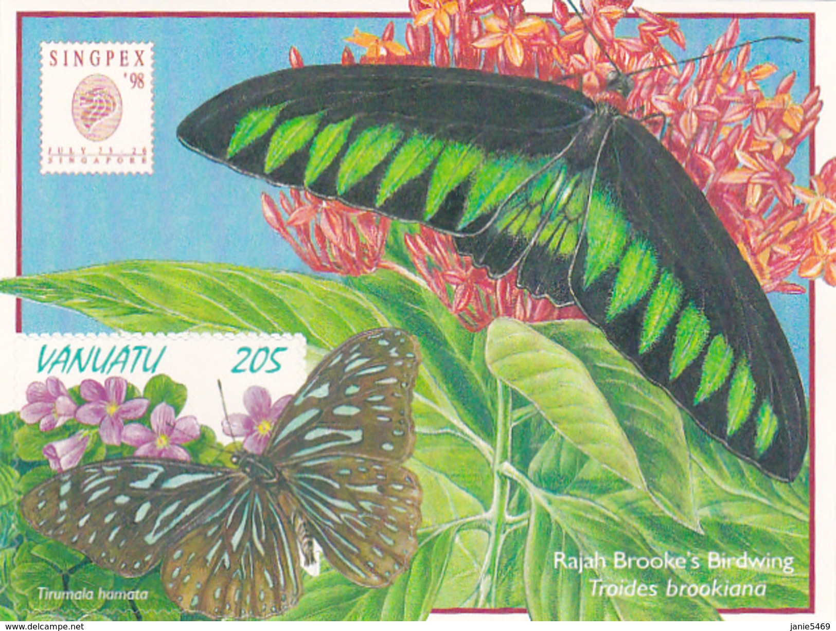 Vanuatu 1998 Singpex'98 Miniature Sheet - Vanuatu (1980-...)