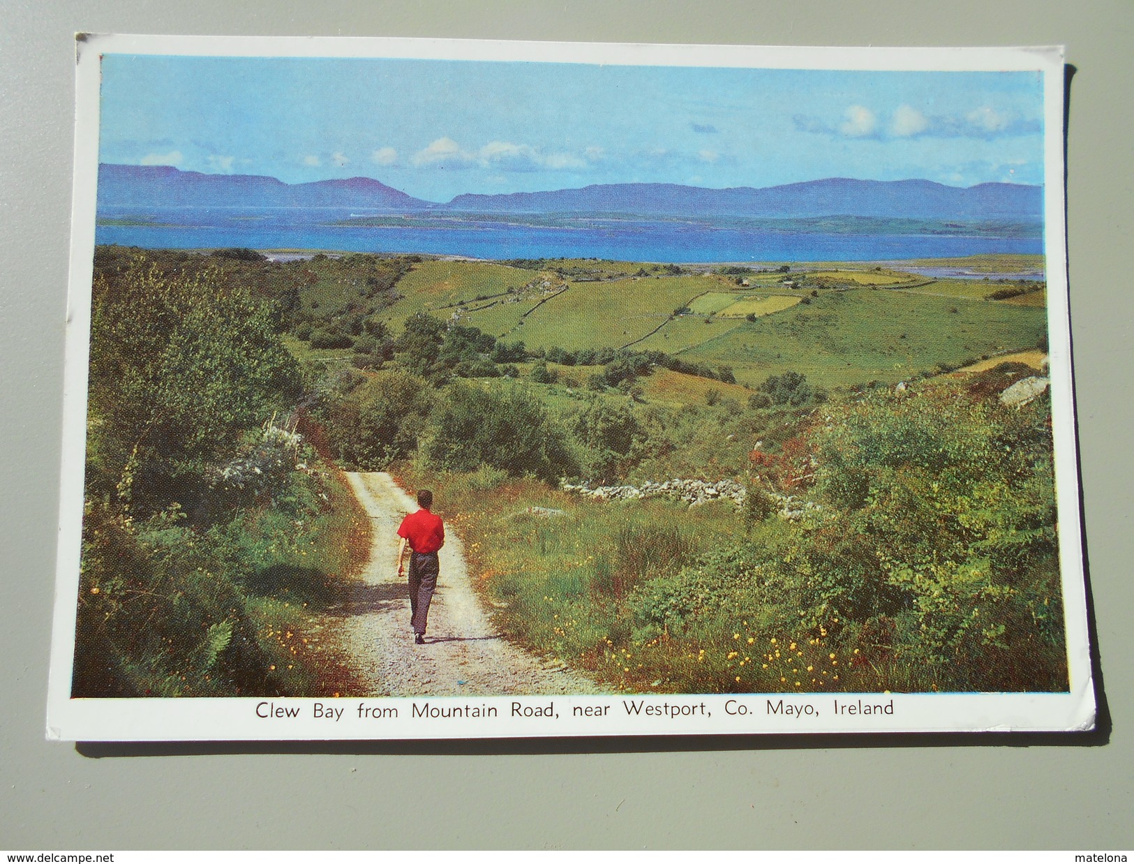 IRLANDE MAYO CLEW BAY FROM MOUNTAIN ROAD NEAR WESTPORT - Mayo