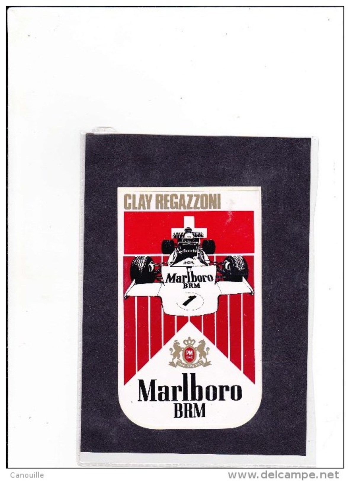 Sticker Marlboro - Clay Regazzoni - BRM - Automobile - F1