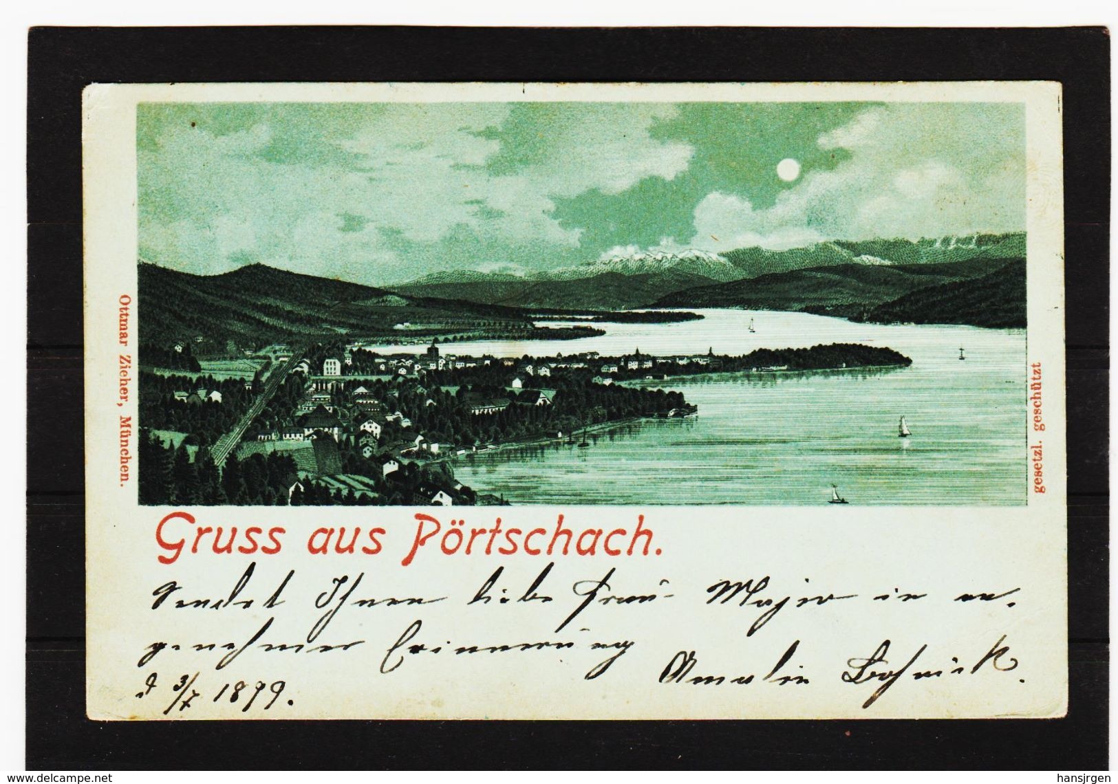 LKW64 POSTKARTE JAHR 1899 GRUSS Aus PÖRTSCHACH  GEBRAUCHT  SIEHE ABBILDUNG - Pörtschach