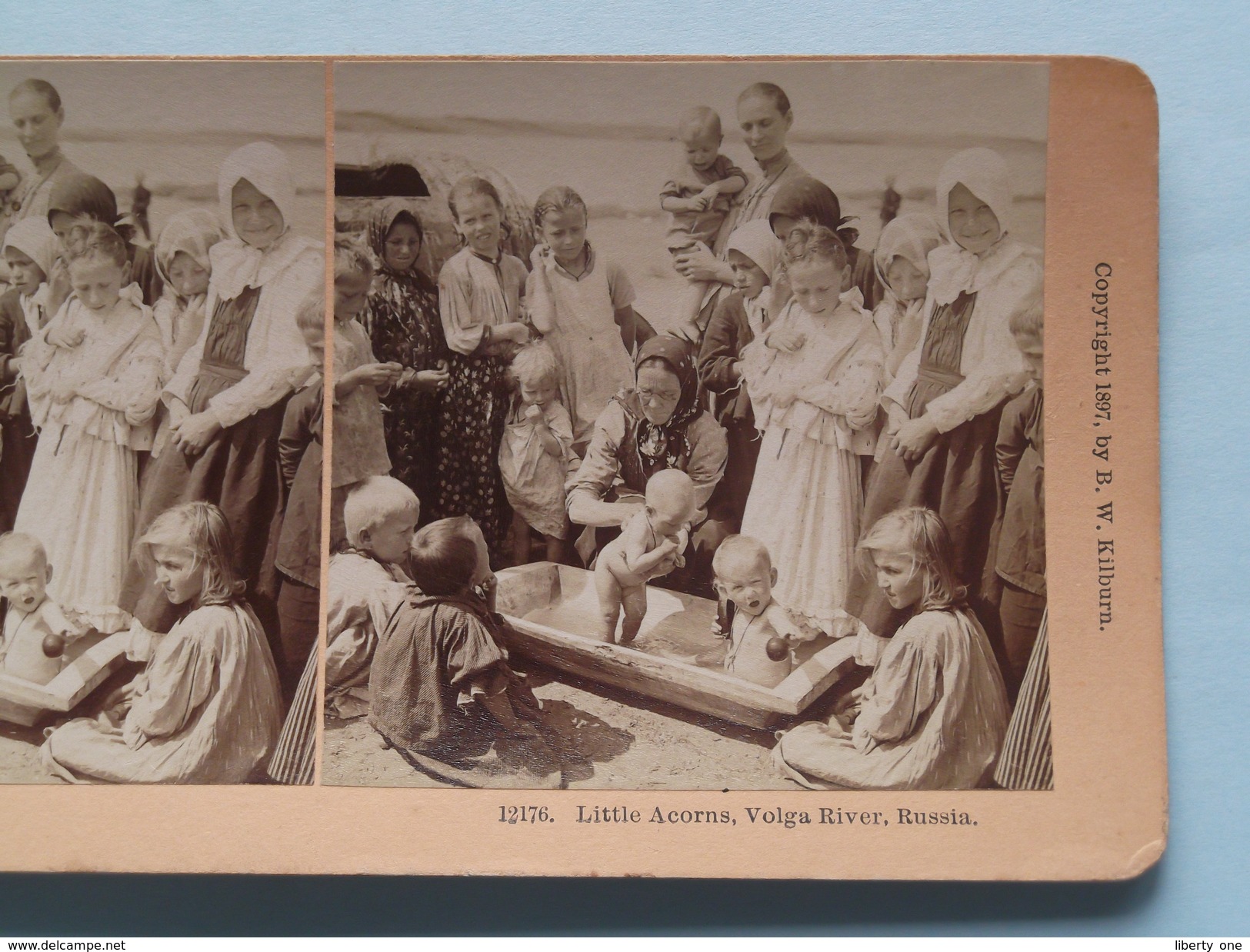 Little Acorns, VOLGA River RUSSIA (12176) Stereo Photo B W KILBURN ( Voir Photo Pour Detail ) ! - Photos Stéréoscopiques