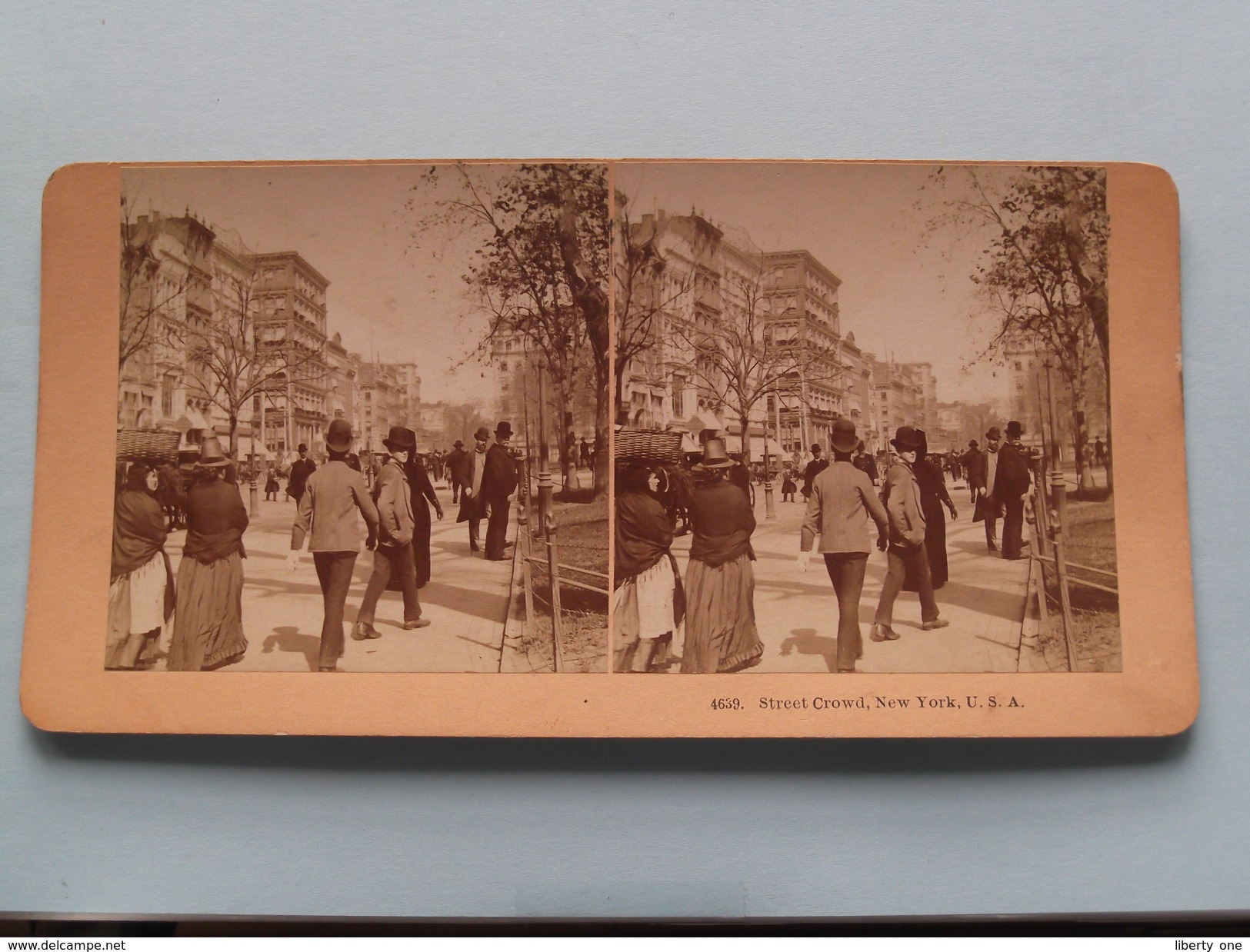 Street CROWD New York USA (4639) Stereo Photo B W KILBURN ( Voir Photo Pour Detail ) ! - Photos Stéréoscopiques